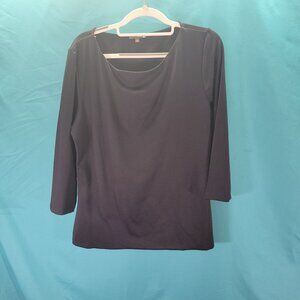 Navy Blue JudyP Womens XL 3/4 Sleeve Blouse